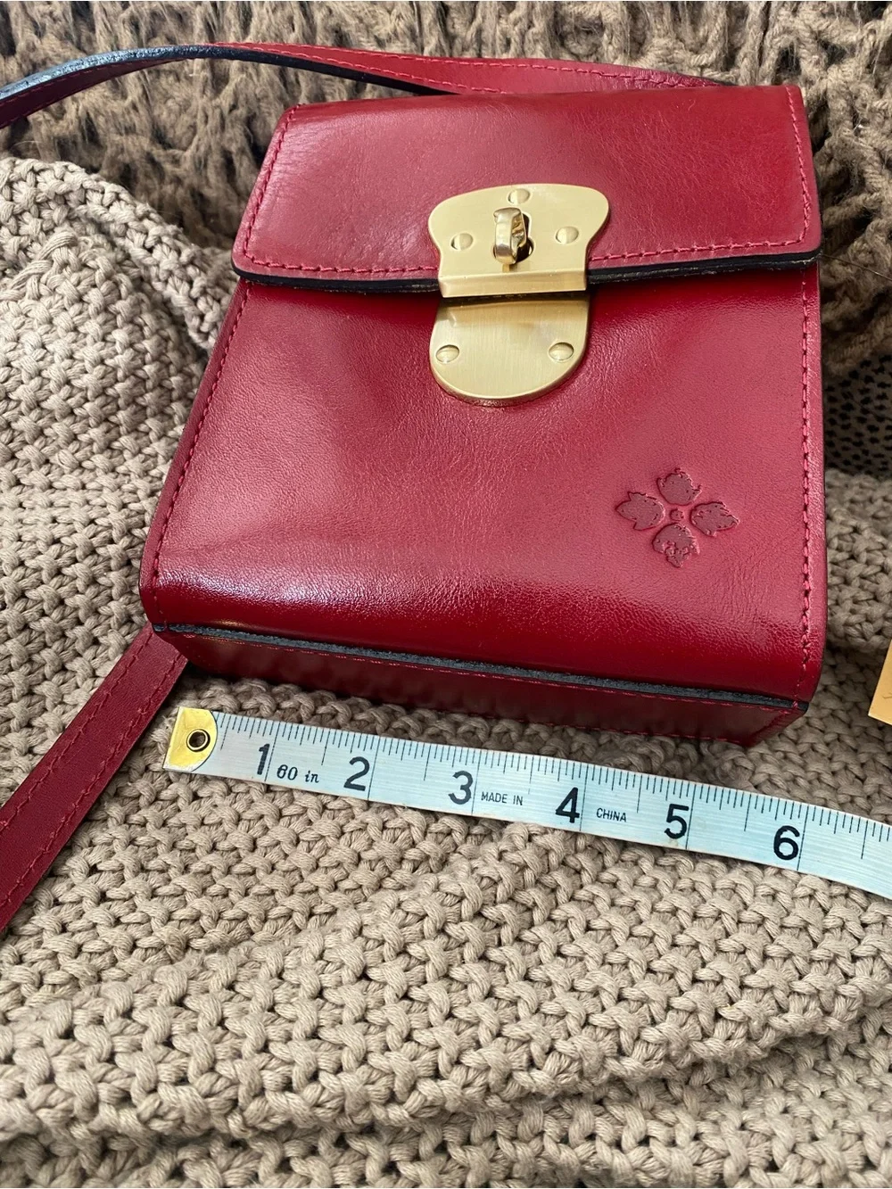 Patricia Nash burgundy leather crossbody NEW NWT handbag